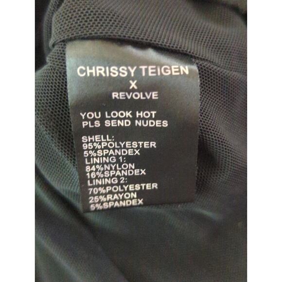 Chrissy Teigen X Revolve Black Simone Bodysuit Strapless Boned Size S - Picture 5 of 6